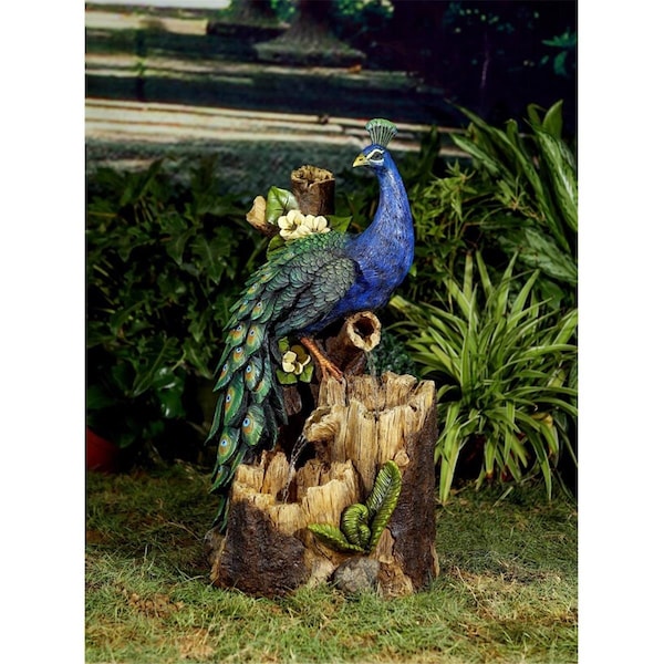 Vaser Designs Outdoor Peacock Fountain - VA2593761