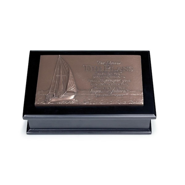 Lighthouse Christian Products Sculpture - Moments of Faith-Sailboat Journey-Box - No. 23007 - 89375