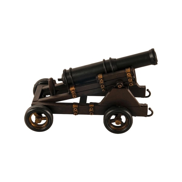 Homeroots Sur Roues Grandeur Cannon Sculpture - 401188