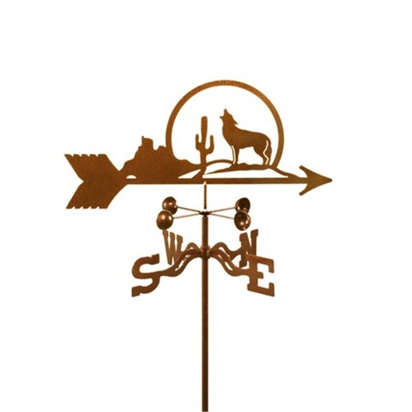 Classic Accessories Coyote with Cactus Weathervane - Garden Mount - VE289887