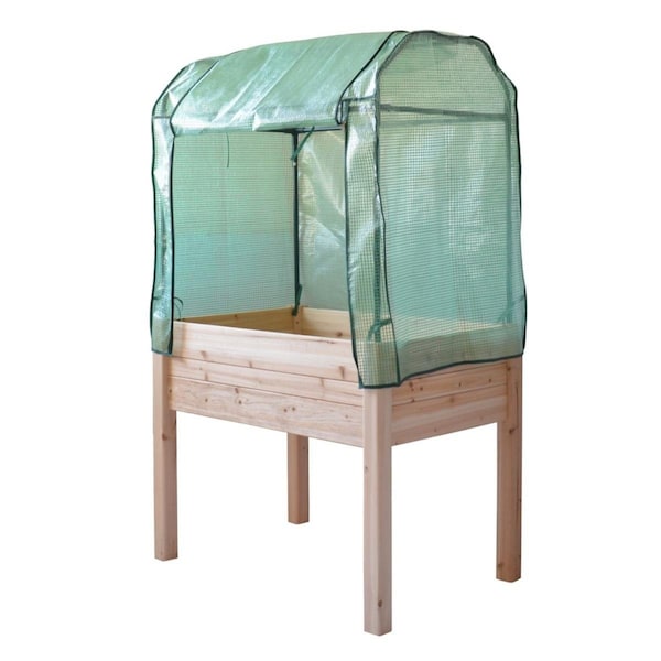 Eden Garden Table with Heavy Duty Pe Enclosure - Medium - RGT-23-ME-PE