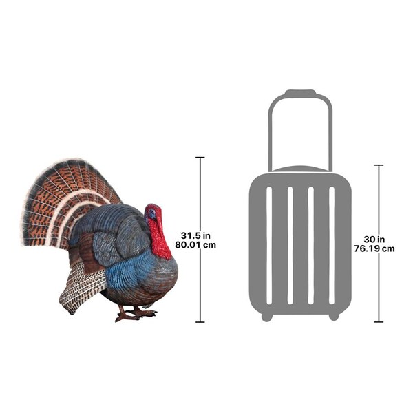 Design Toscano Wild Tom Turkey Grand Scale Animal Statue - NE100126