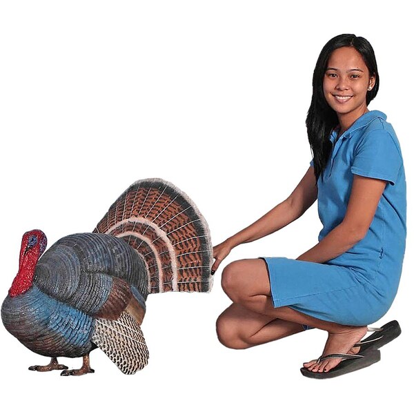 Design Toscano Wild Tom Turkey Grand Scale Animal Statue - NE100126