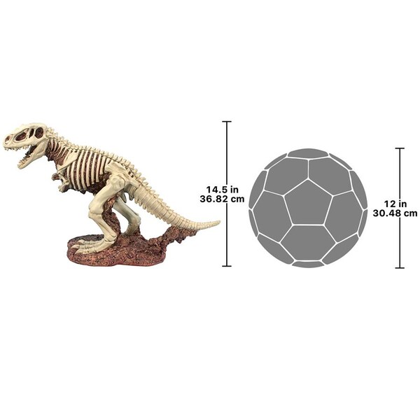 Design Toscano Bad to the Bone, Jurassic T-Rex Raptor Dinosaur Statue - JQ6481