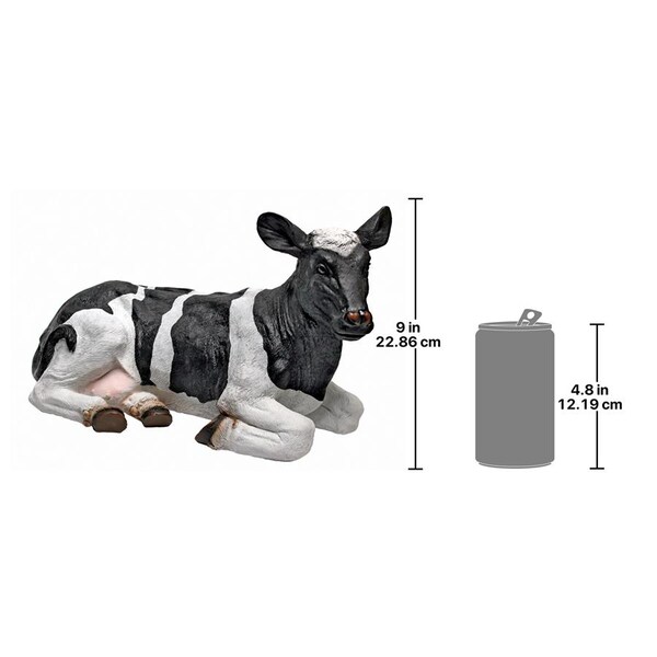 Design Toscano Daisy and Country Boy Cow Statues: Daisy - QM24251001