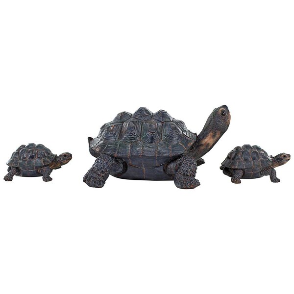 Design Toscano Turtle Tribe Garden Tortoise Family Statues - QM6440420