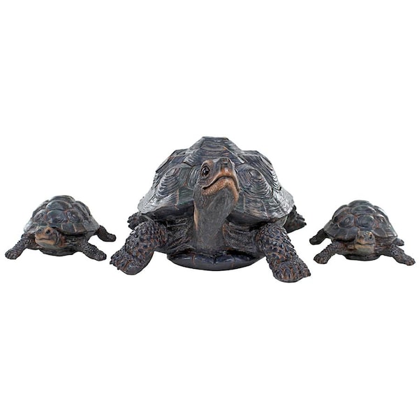 Design Toscano Turtle Tribe Garden Tortoise Family Statues - QM6440420