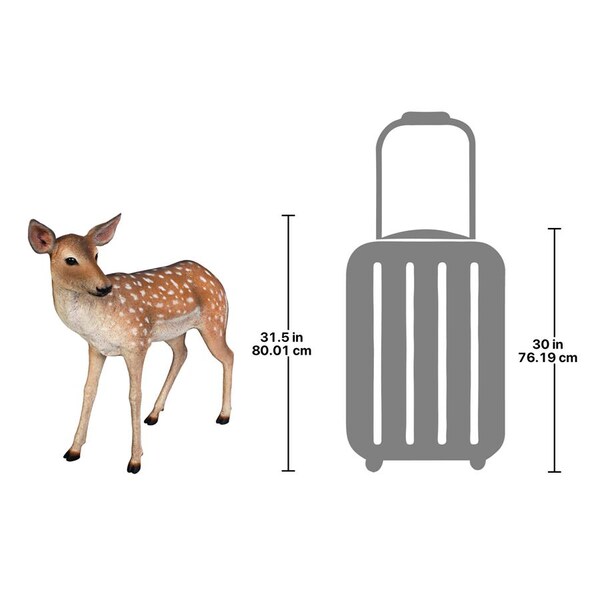 Design Toscano Spotted Deer, Forest Fawn Sculpture - NE110108