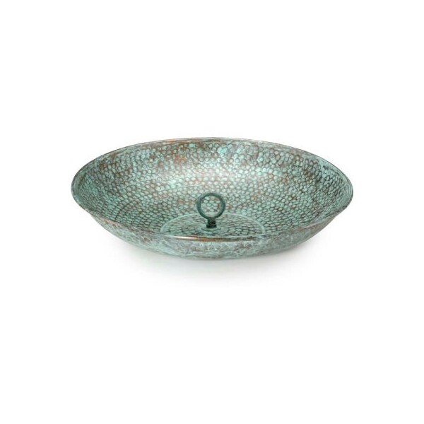 Good Directions Good Directions Rain Chain Basin, Blue Verde Copper - 479V1
