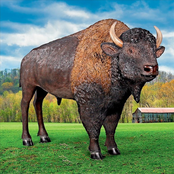 Design Toscano Large Scale Buffalo of the Great Plains Statue - NE170229