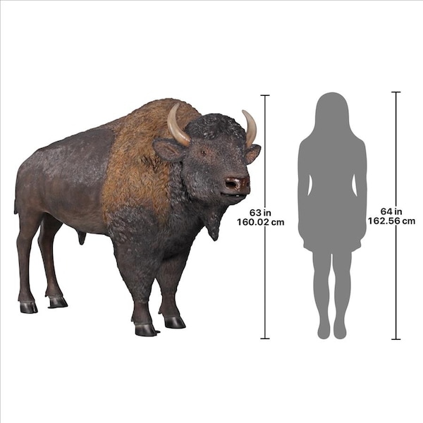 Design Toscano Large Scale Buffalo of the Great Plains Statue - NE170229