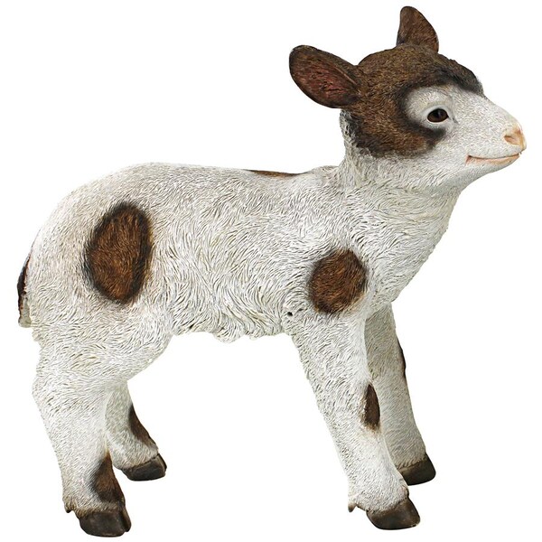 Design Toscano New Kids on the Farm Baby Goat Animal Statues: Romeo - QM23053