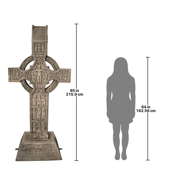 Design Toscano Muiredach High Celtic Cross Grand Scale Statue - NE110130