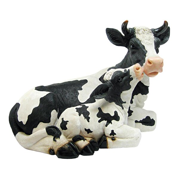 Design Toscano Mother Cow and Calf Garden Statue - QL55427