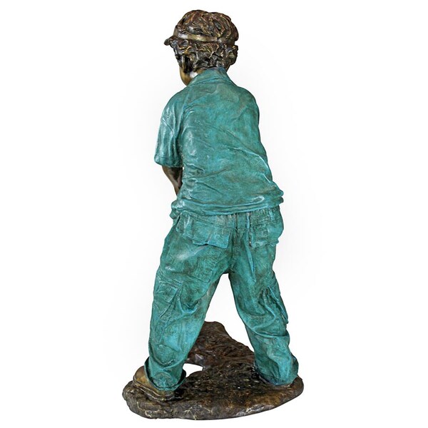 Design Toscano Gabe The Boy Golfer Cast Bronze Garden Statue - PN6549