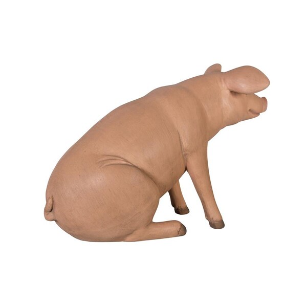 Design Toscano Sitting In Hog Heaven: Large Pig Statue - NE20601