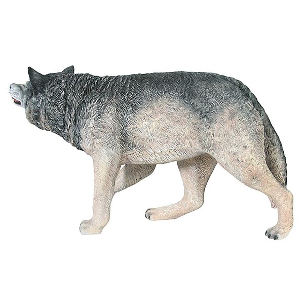 Design Toscano Call of the Wild: Growling Gray Wolf Statue - NE100096