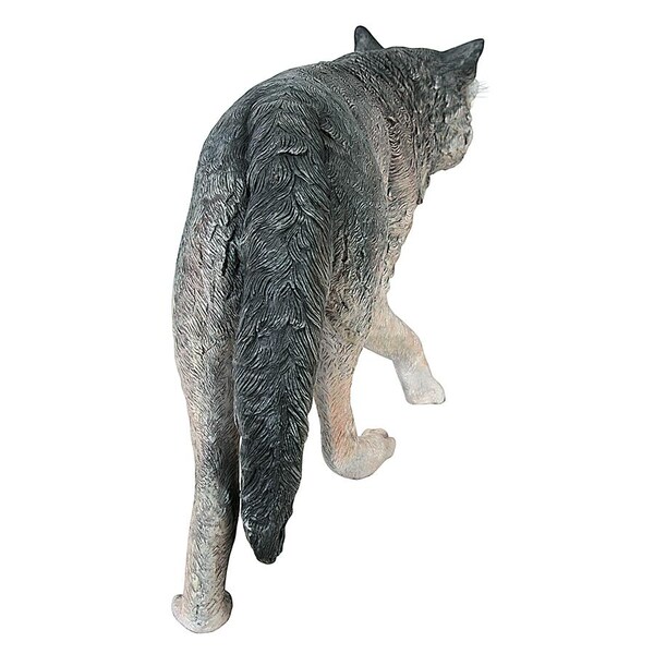 Design Toscano Call of the Wild: Growling Gray Wolf Statue - NE100096