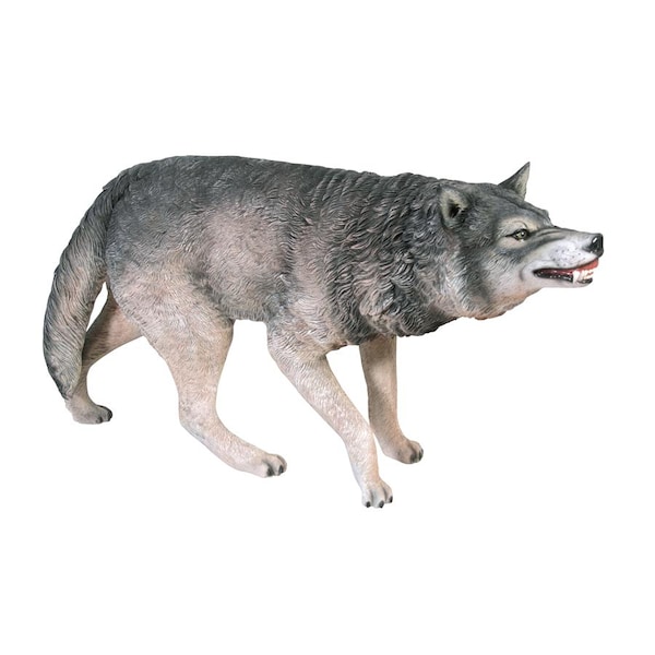Design Toscano Call of the Wild: Growling Gray Wolf Statue - NE100096