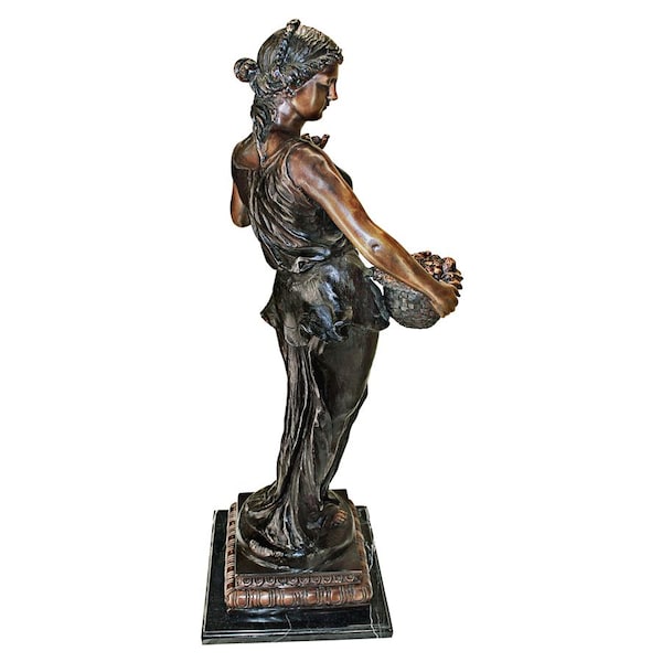 Design Toscano Goddess of Nature Cast Bronze Garden Statue - KW94470