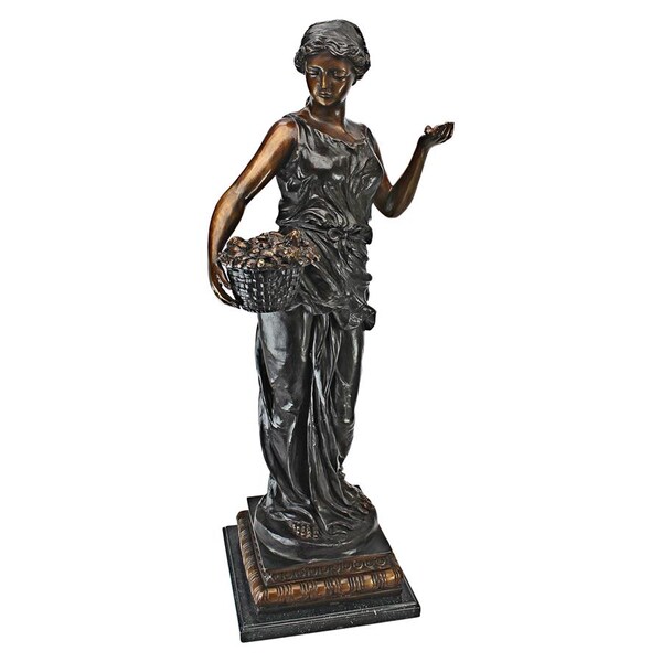 Design Toscano Goddess of Nature Cast Bronze Garden Statue - KW94470