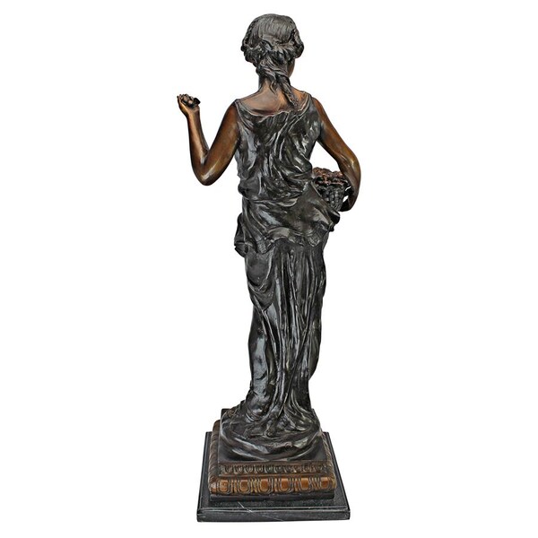 Design Toscano Goddess of Nature Cast Bronze Garden Statue - KW94470
