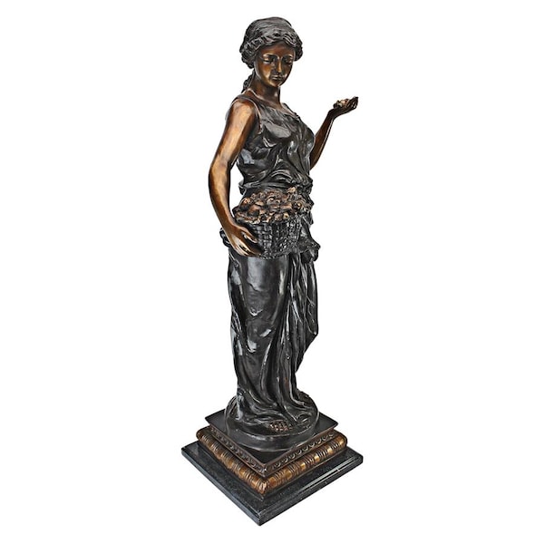 Design Toscano Goddess of Nature Cast Bronze Garden Statue - KW94470