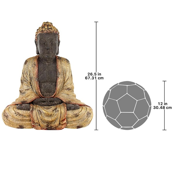 Design Toscano Earth Witness Buddha Asian Spiritual Statue - DS193293