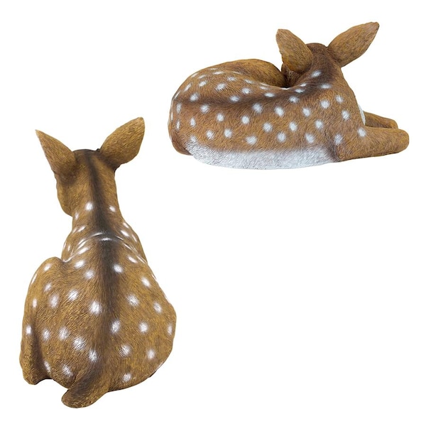 Design Toscano Darby and Hershel the Forest Fawns Baby Deer Statue Collection - QM927871