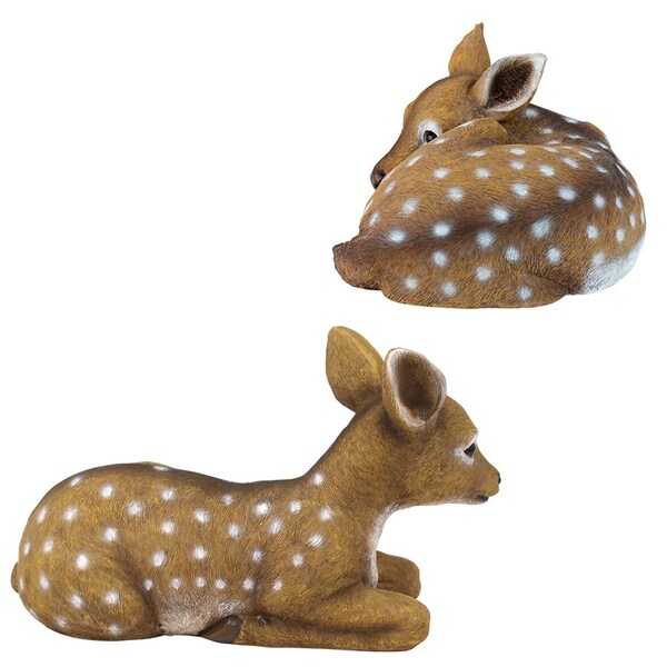 Design Toscano Darby and Hershel the Forest Fawns Baby Deer Statue Collection - QM927871