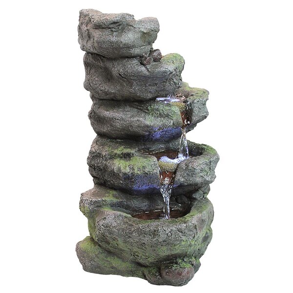 Design Toscano Breakneck Falls Illuminated Garden Fountain - QN164019