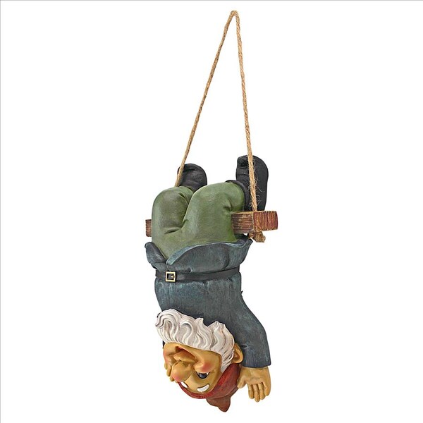 Design Toscano Alfie the Acrobat: Swinging Gnome Statue - QM2452500