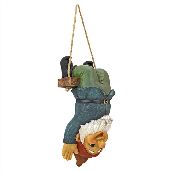Design Toscano Alfie the Acrobat: Swinging Gnome Statue - QM2452500