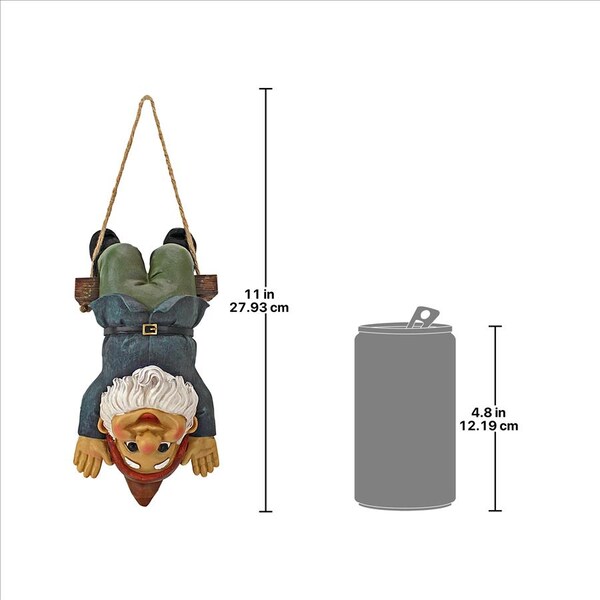Design Toscano Alfie the Acrobat: Swinging Gnome Statue - QM2452500