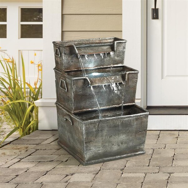 Design Toscano Saddle Mountain Cascading Garden Fountain - DW46056