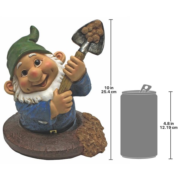 Design Toscano Shoveling Sam, the Garden Gnome Statue - QM2469600