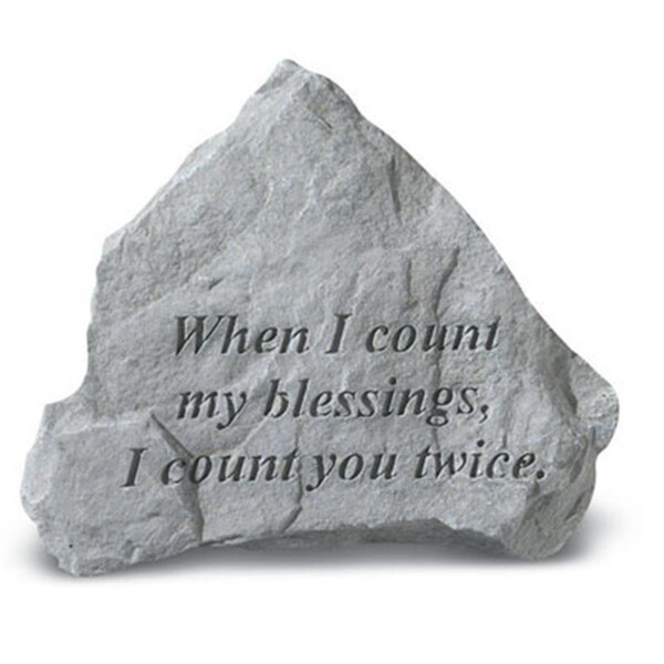 Kay Berry - Inc. When I Count My Blessings I Count You Twice - Memorial - 6 Inches x 2 Inches - KA313527