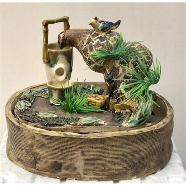 Configuracion 7 x 8.5 x 6 in. Ceramic Table Top Water Fountain - CO2203514