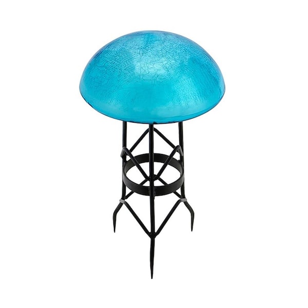 Achla Designs Achla TS-T-C Toad Stool - Teal - Crackle - TS-T-C