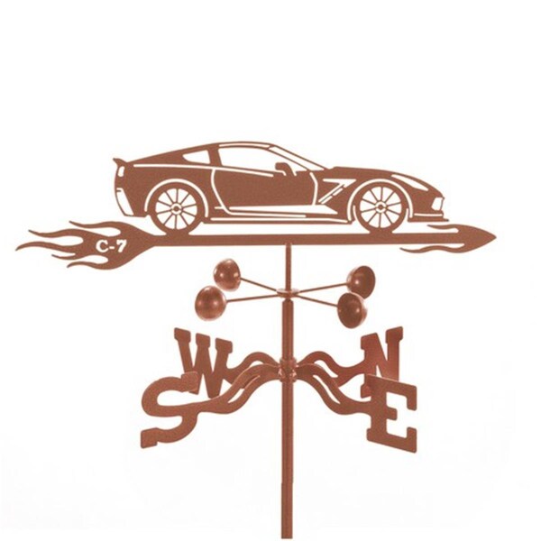 Classic Accessories Corvette C7 Car Weathervane with Garden Mount - VE297102