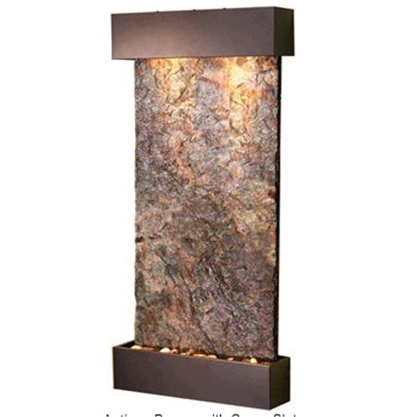 Adagio Adagio WCS3502 Whispering Creek - Green Natural Slate Wall Fountain - WCS3502