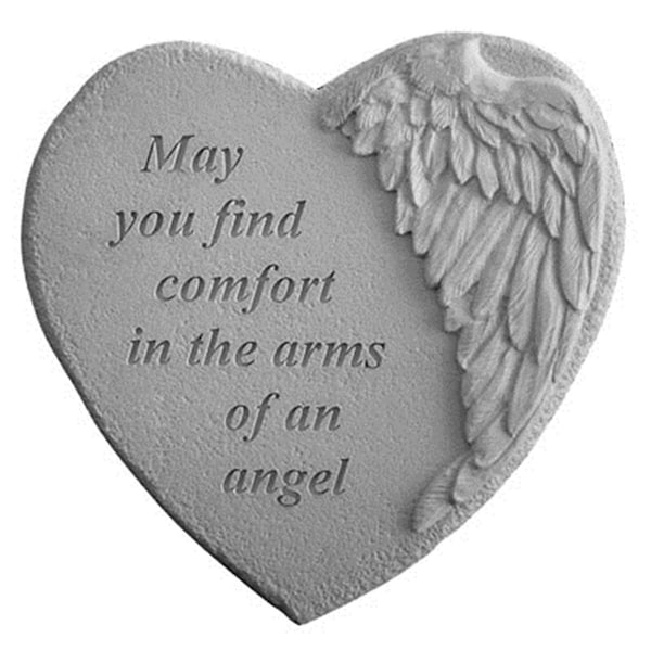 Kay Berry Winged Heart Memorial Stone - May You Find. - KA313397