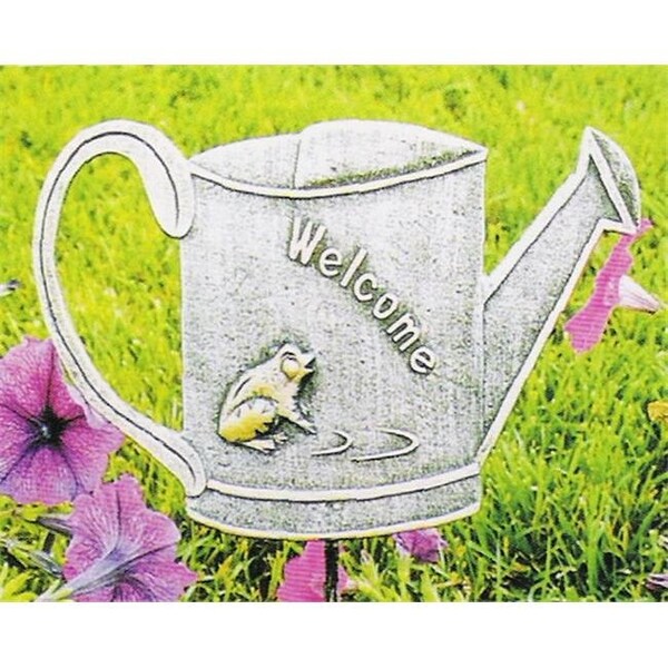 Oakland Living Corporation Oakland Living 5165-AP - Welcome Frog Garden Marker - Antique Pewter - 5165-AP