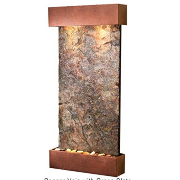Adagio Adagio WCS5002 Whispering Creek - Green Natural Slate Wall Fountain - WCS5002