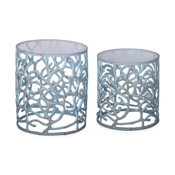Ricki&Aposs Rugs Coral Table Sculpture, Set of 2 - RI3197552