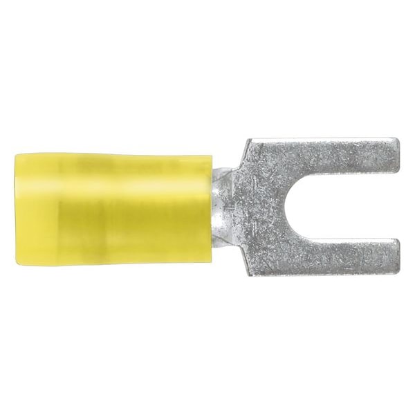 Terminal de horquilla de nailon de 12-10 AWG para tornillo #8, paquete de 50 unidades - PN10-8F-L