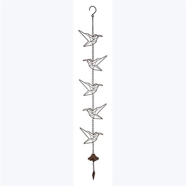 Campanas Metal Wire Hummingbird Design Wind Bell - CA3285981