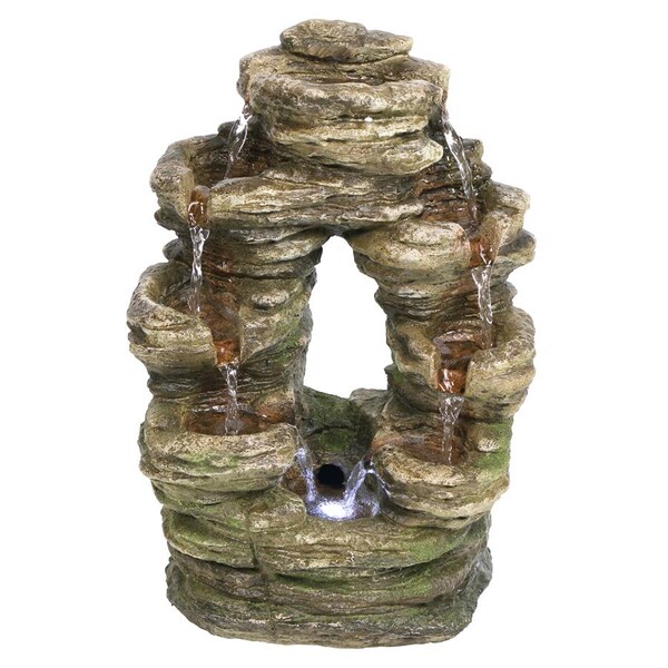 Design Toscano Horseshoe Bend Illuminated Garden Fountain - QN154033