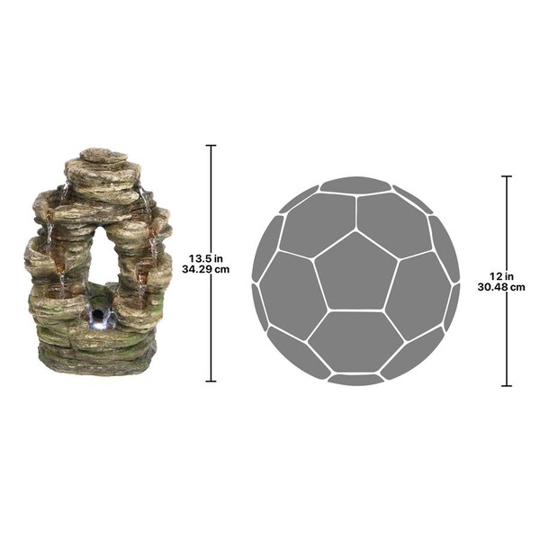 Design Toscano Horseshoe Bend Illuminated Garden Fountain - QN154033