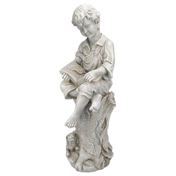 Design Toscano Sebastian the Reading Child Garden Statue - JQ9635